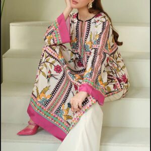 Digital printed   3pc  Shamooz Silk Fabric