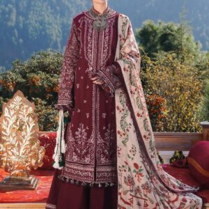 HUSSAIN REHAN 3pc Casual Winter Collection  CODE 7031
