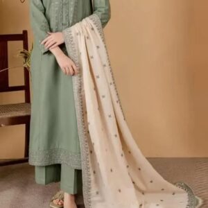 🌸 WINTER'S COLLECTION 🌸  🟥 BRAND NAME : Jazmin 🟨 CATEGORY : DHANAK 3PC EMBROIDERED