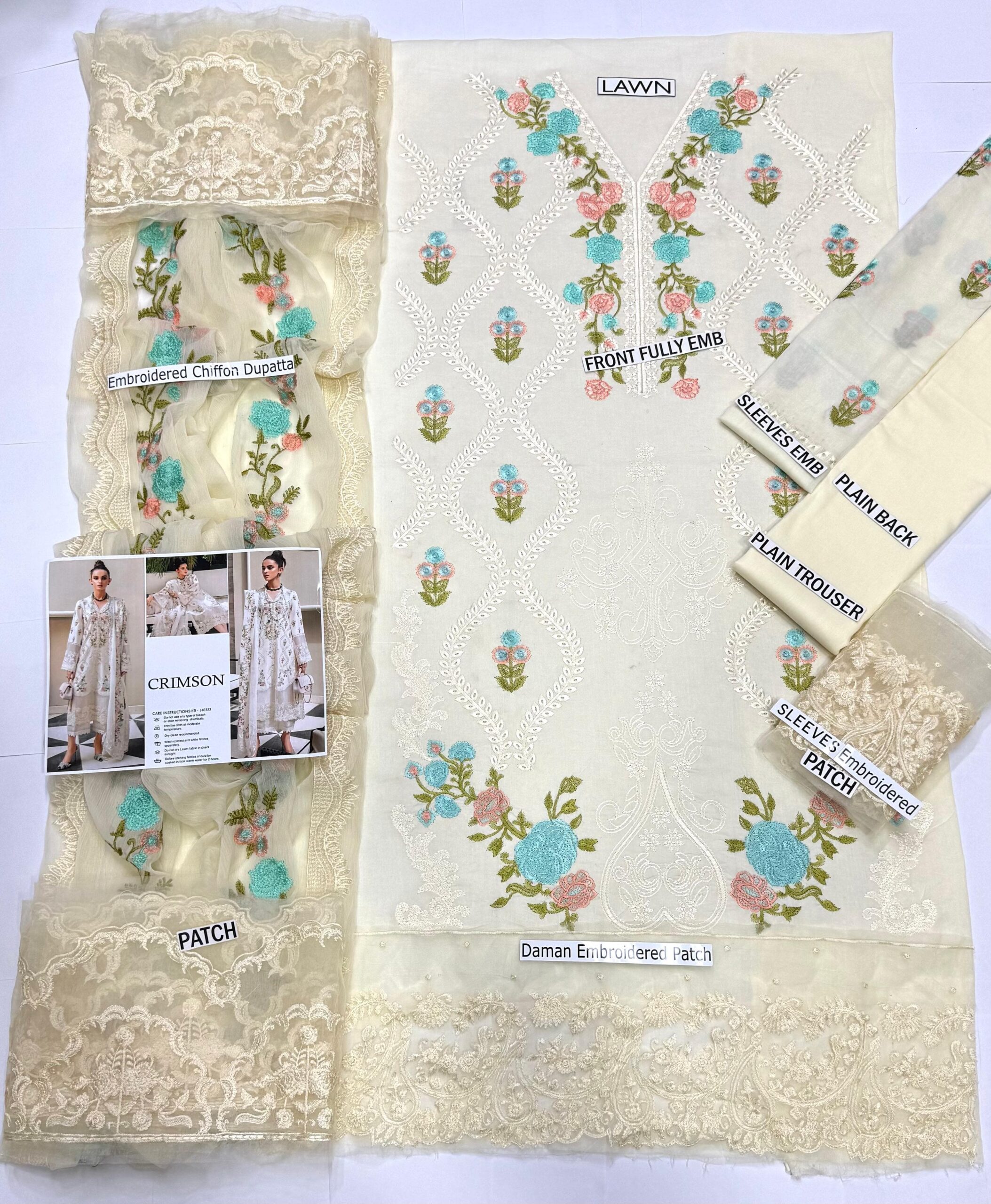 *PRESENTING CRIMSON MOST LUXURY EMBROIDERED HIT CODE* - Image 4