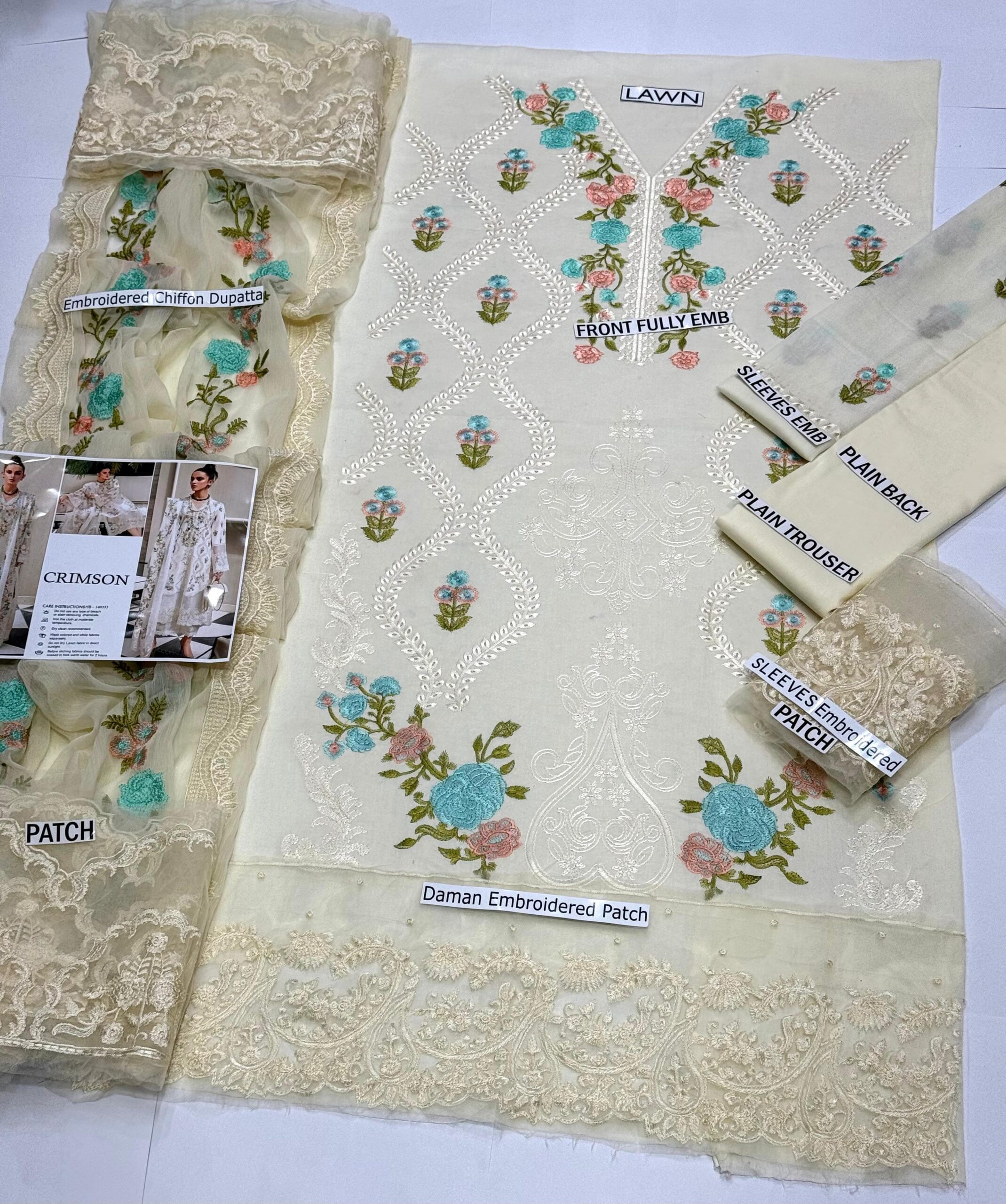 *PRESENTING CRIMSON MOST LUXURY EMBROIDERED HIT CODE* - Image 6